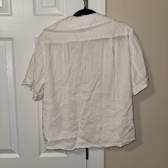 Gianni Bini Cream Button-Up Shirt - Picture 3 of 3